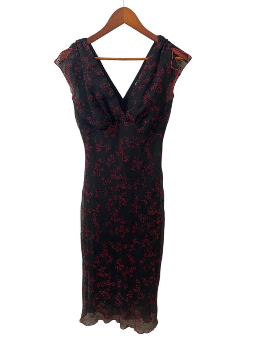 Vintage Y2K Speechless Black Floral Whimsigoth Dark Romance Grunge Midi Dress - Picture 2 of 6
